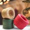 CREATRILL 3 Rolls Red Green Kraft 1/4" by 492 Feet Raffia Ribbon/String, 164 Feet Each Roll, Packing Paper Twine for Christmas
